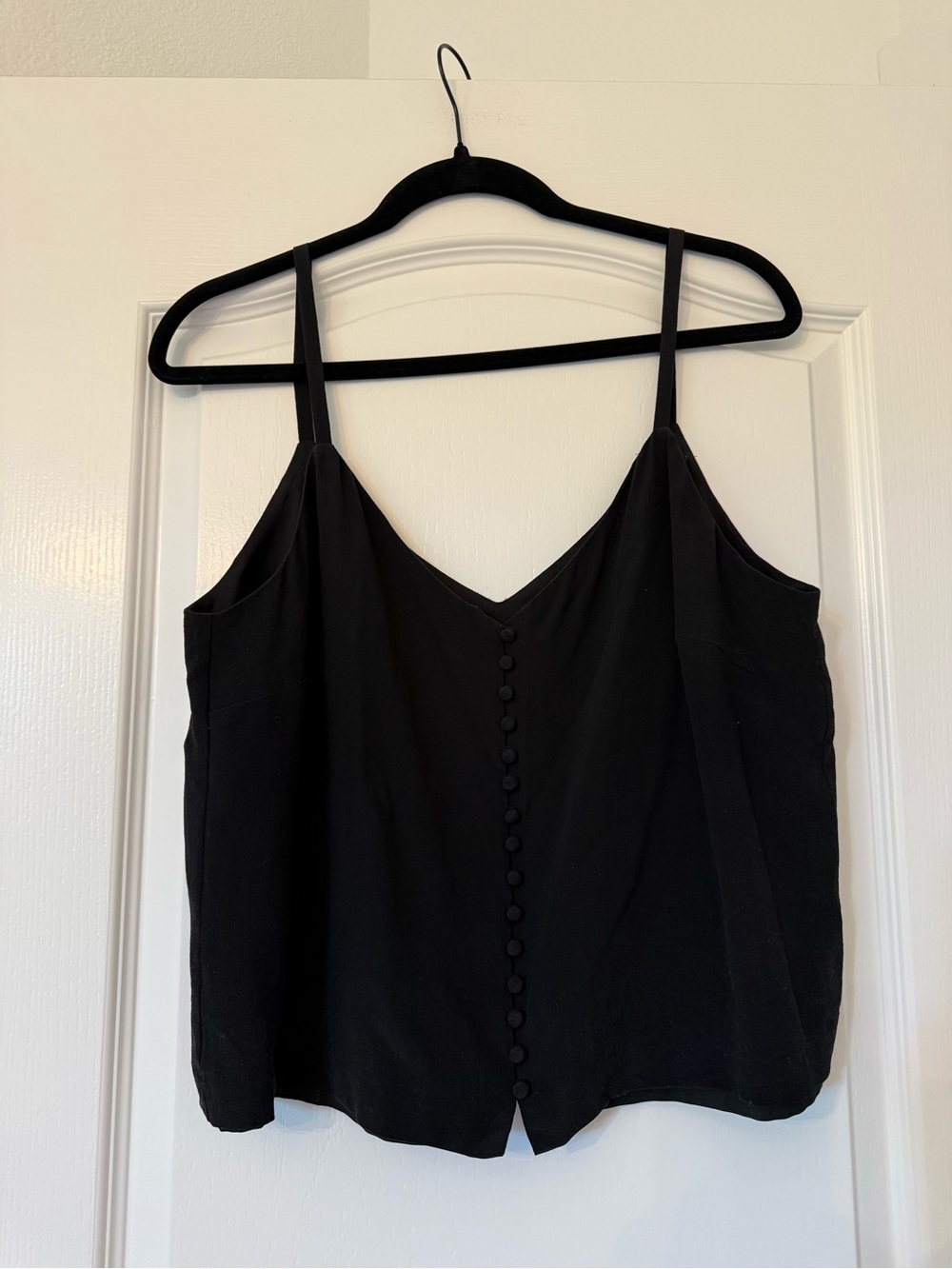 Madewell Black Button-Front Camisole